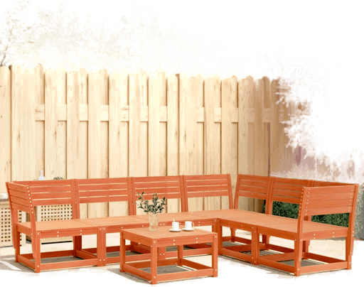 Vidaxl Hagesofasett 6 deler