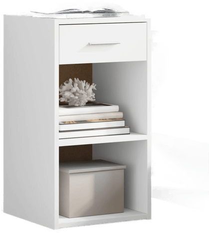 Vidaxl Nattbord 2 stk hvit 35x34x65 cm