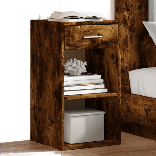 Vidaxl Nattbord 2 stk røkt eik