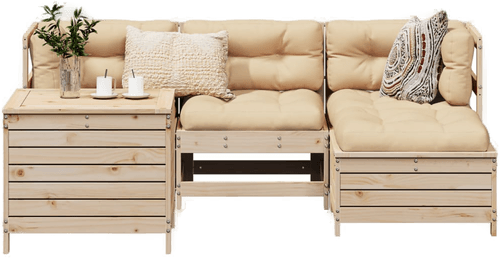 Vidaxl Hagesofasett 5 deler