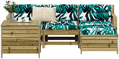 Vidaxl Hagesofagruppe 5 deler