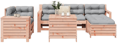 Vidaxl Hagesofasett 7 deler