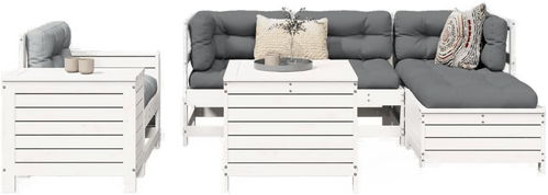 Vidaxl Hagesofasett 7 deler