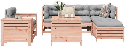 Vidaxl Hagesofasett 7 deler