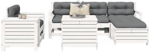 Vidaxl Hagesofasett 7 deler