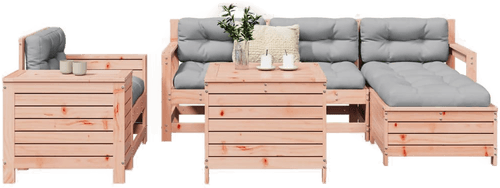 Vidaxl Hagesofasett 7 deler