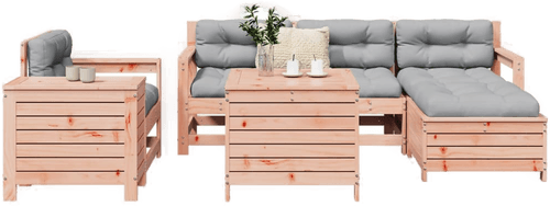 Vidaxl Hagesofasett 7 deler