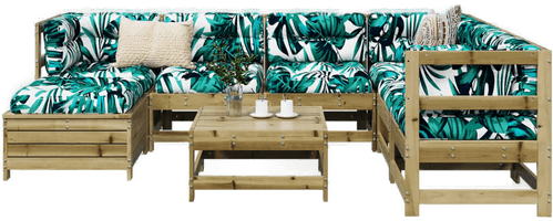 Vidaxl Hagesofasett 8 deler