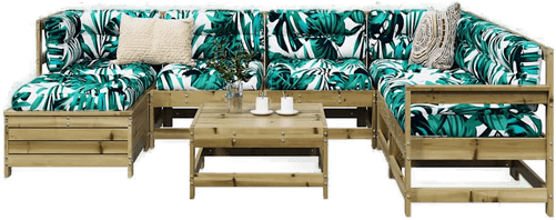 Vidaxl Hagesofasett 8 deler