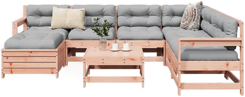 Vidaxl Hagesofasett 8 deler