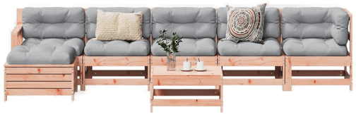 Vidaxl Utendørs spisestue 7 deler