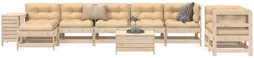 Vidaxl Hagesofasett 10 deler