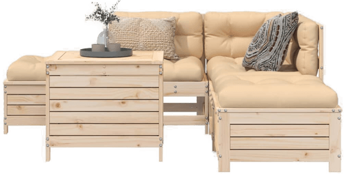 Vidaxl Hagesofasett 6 deler