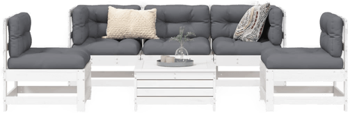 Vidaxl Hagesofasett 6 deler
