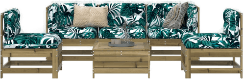 Vidaxl Hagesofasett 6 deler