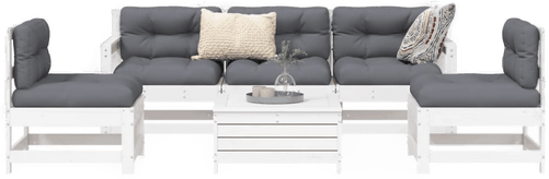 Vidaxl Hagesofasett 6 deler