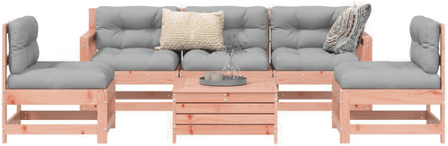 Vidaxl Hagesofasett 6 deler