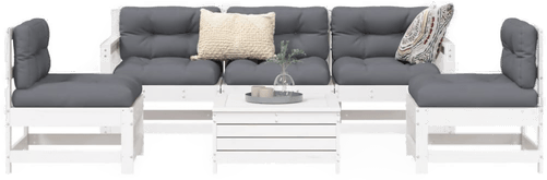 Vidaxl Hagesofasett 6 deler