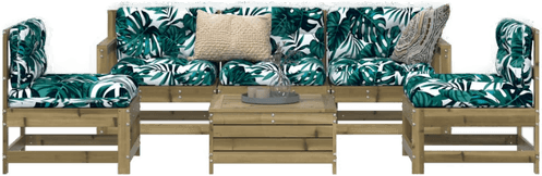 Vidaxl Hagesofasett 6 deler