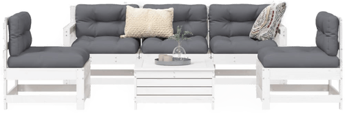 Vidaxl Hagesofasett 6 deler