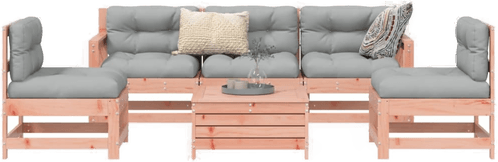 Vidaxl Hagesofasett 6 deler