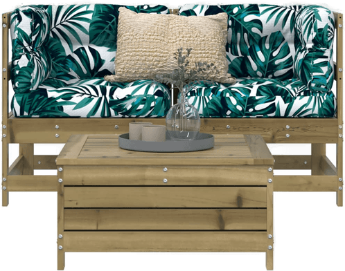 Vidaxl Hagesofasett 3 deler