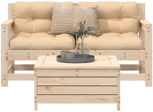 Vidaxl Hagesofasett 3 deler