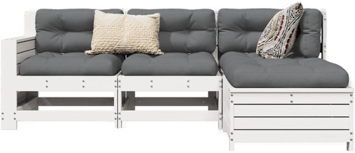 Vidaxl Hagesofasett 4 deler