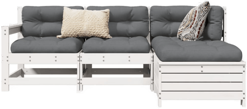 Vidaxl Hagesofasett 4 deler
