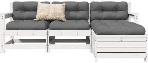 Vidaxl Hagesofasett 4 deler