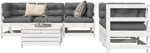 Vidaxl Hagesofasett 6 deler