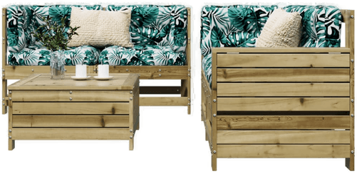 Vidaxl Hagesofagruppe 5 deler