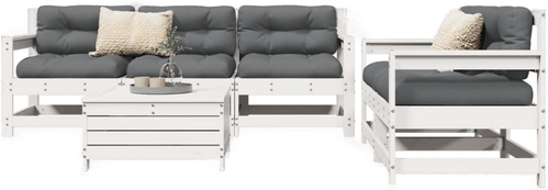 Vidaxl Hagesofasett 6 deler