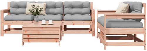 Vidaxl Hagesofasett 6 deler