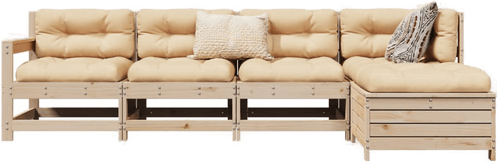 Vidaxl Hagesofasett 5 deler