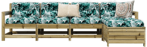 Vidaxl Hagesofagruppe 5 deler