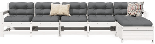 Vidaxl Hagesofasett 6 deler