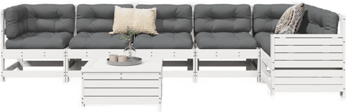 Vidaxl Hagesofasett 7 deler