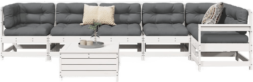 Vidaxl Hagesofasett 7 deler