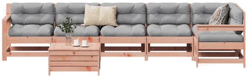 Vidaxl Hagesofasett 7 deler