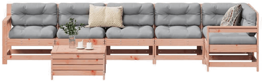 Vidaxl Hagesofasett 7 deler