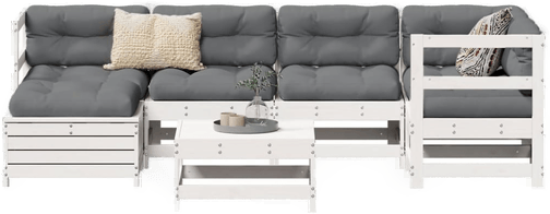 Vidaxl Hagesofasett 7 deler