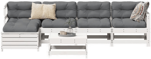 Vidaxl Hagesofasett 6 deler