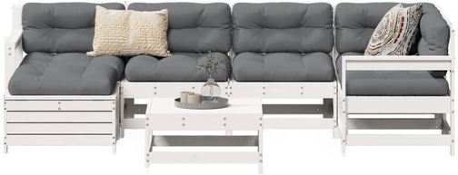 Vidaxl Hagesofasett 7 deler
