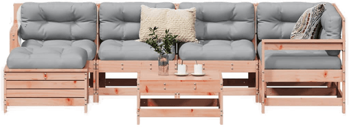 Vidaxl Hagesofasett 7 deler