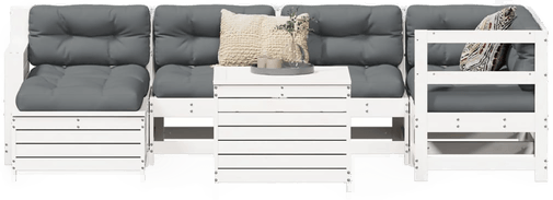 Vidaxl Hagesofasett 7 deler