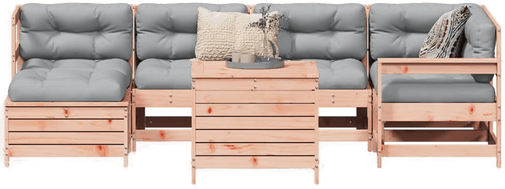 Vidaxl Hagesofasett 7 deler