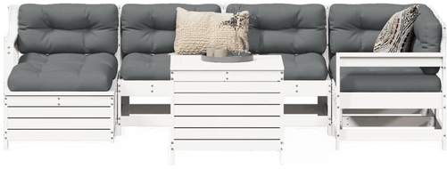 Vidaxl Hagesofasett 7 deler