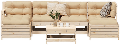 Vidaxl Hagesofasett 7 deler