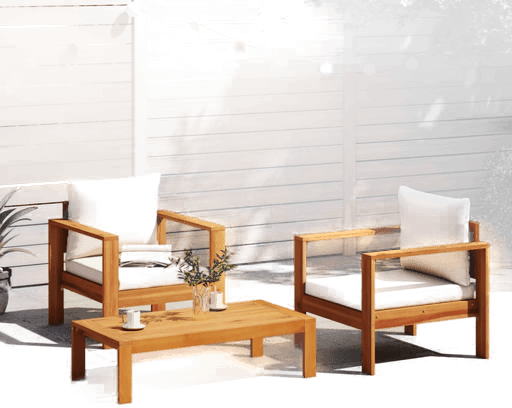 Vidaxl Hagesofasett 3 deler